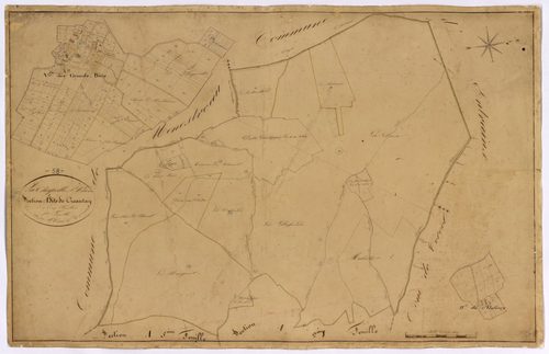 La Chapelle-Saint-André, cadastre ancien : plan parcellaire de la section A dite de Creantay, feuille 1
