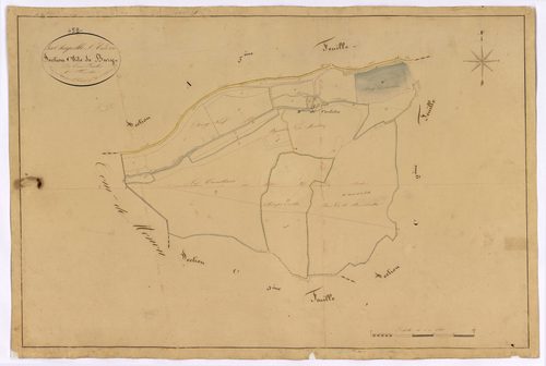 La Chapelle-Saint-André, cadastre ancien : plan parcellaire de la section C dite de Buzy, feuille 1