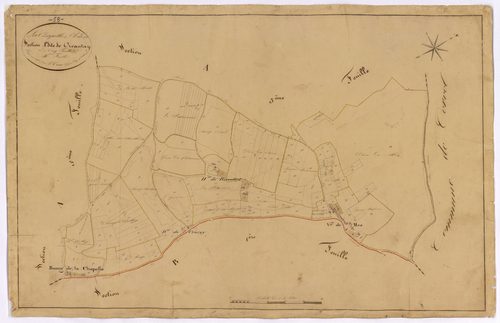 La Chapelle-Saint-André, cadastre ancien : plan parcellaire de la section A dite de Creantay, feuille 4
