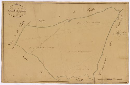 La Chapelle-Saint-André, cadastre ancien : plan parcellaire de la section A dite de Creantay, feuille 3