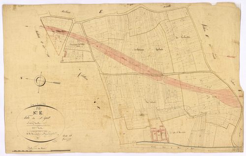 La Charité-sur-Loire, cadastre ancien : plan parcellaire de la section E dite du Dépôt, feuille 2