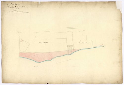 La Charité-sur-Loire, cadastre ancien : plan parcellaire de la section A dite de la Pointe, feuilles 1 et 2, annexe