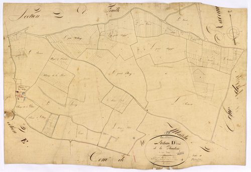 La Charité-sur-Loire, cadastre ancien : plan parcellaire de la section D dite de la Plauderie, feuille 3