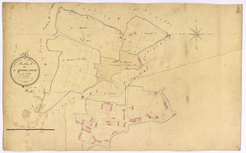 Charrin, cadastre ancien : plan parcellaire de la section C dite de Charrin à Tinjat, feuille 2