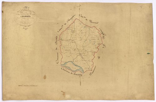 Charrin, cadastre ancien : tableau d'assemblage