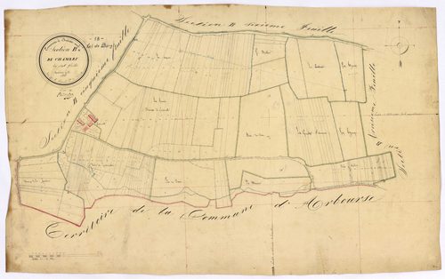 Châteauneuf-Val-de-Bargis, cadastre ancien : plan parcellaire de la section B dite de Chamery, feuille 4