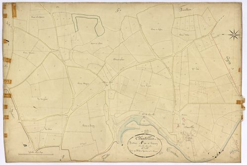 Châtillon-en-Bazois, cadastre ancien : plan parcellaire de la section A dite de Franay, feuille 6