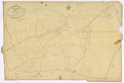 Châtillon-en-Bazois, cadastre ancien : plan parcellaire de la section A dite de Franay, feuille 2