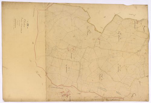 Châtin, cadastre ancien : plan parcellaire de la section C dite de Châtin, feuille 2