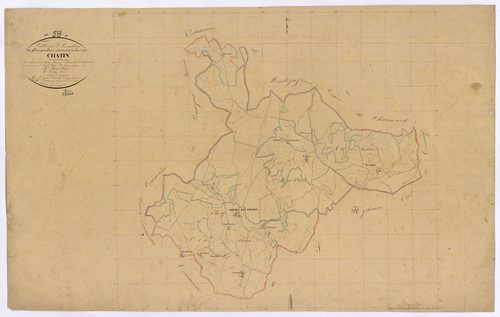 Châtin, cadastre ancien : tableau d'assemblage