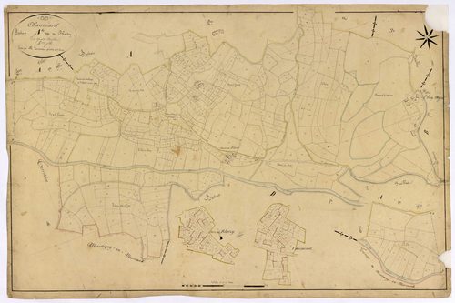 Chaumard, cadastre ancien : plan parcellaire de la section A dite de Blaizy, feuille 4