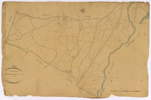 Chaumot, cadastre ancien : plan parcellaire de la section B dite de Benoit-Berg, feuille 1