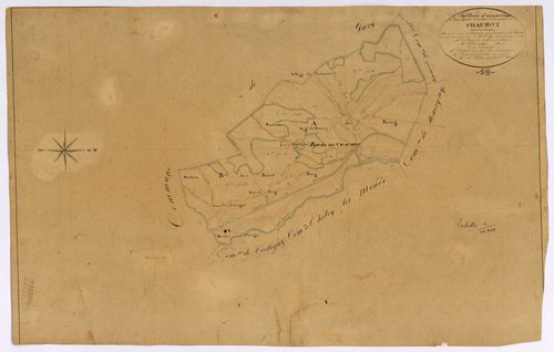 Chaumot, cadastre ancien : tableau d'assemblage