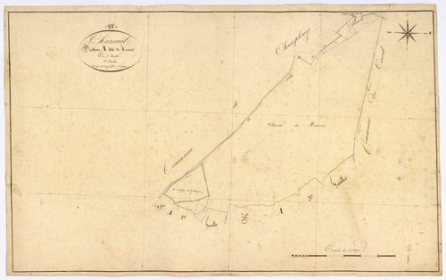 Chazeuil, cadastre ancien : plan parcellaire de la section A dite de Ramois, feuille 1