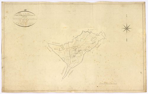 Chazeuil, cadastre ancien : tableau d'assemblage