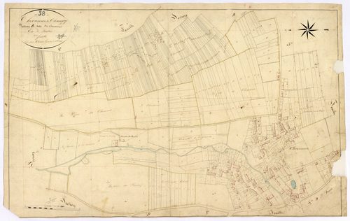 Chevannes-Changy, cadastre ancien : plan parcellaire de la section B dite de Chevannes, feuille 2