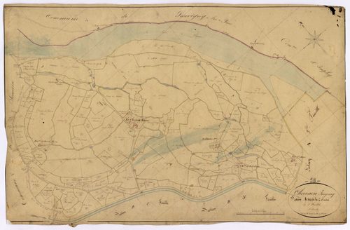 Chevenon, cadastre ancien : plan parcellaire de la section A dite de la Colâtre, feuille 1