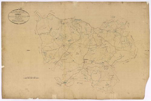 Chiddes, cadastre ancien : tableau d'assemblage