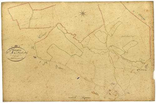 Chougny, cadastre ancien : plan parcellaire de la section A dite de Niault et Cuy, feuille 3
