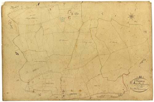 Chougny, cadastre ancien : plan parcellaire de la section A dite de Niault et Cuy, feuille 4