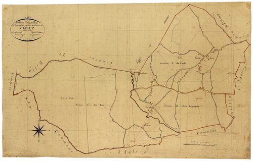 Cizely, cadastre ancien : tableau d'assemblage
