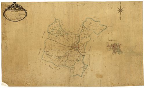 Clamecy, cadastre ancien : tableau d'assemblage