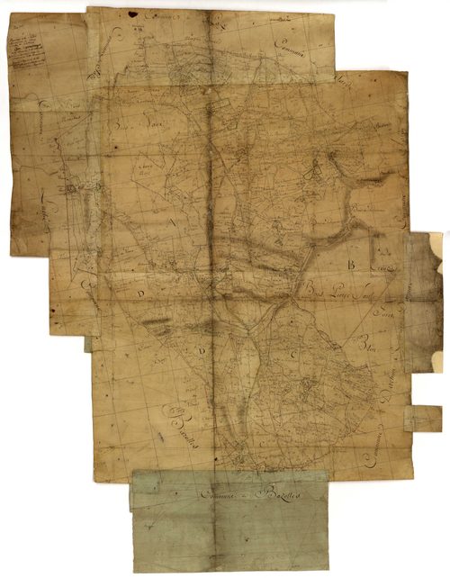La Collancelle, cadastre ancien : plan géométrique