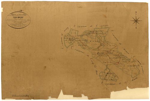 Colméry, cadastre ancien : tableau d'assemblage
