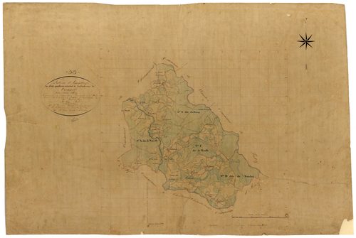 Corancy, cadastre ancien : tableau d'assemblage