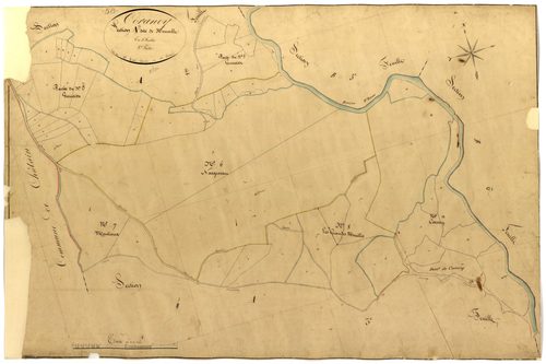 Corancy, cadastre ancien : plan parcellaire de la section A dite de Neuvelle, feuille 2