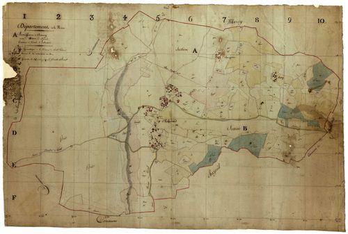 Corvol-d'Embernard, cadastre ancien : plan géométrique