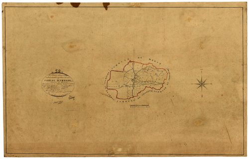 Corvol-d'Embernard, cadastre ancien : tableau d'assemblage
