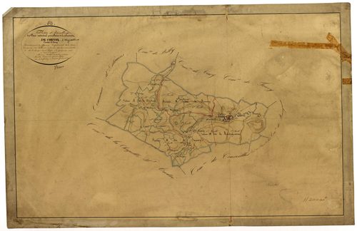 Corvol-l'Orgueilleux, cadastre ancien : tableau d'assemblage