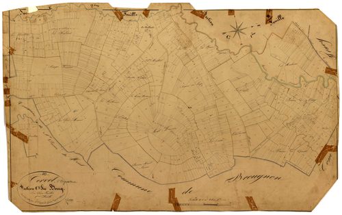 Corvol-l'Orgueilleux, cadastre ancien : plan parcellaire de la section C dite du Bourg, feuille 2