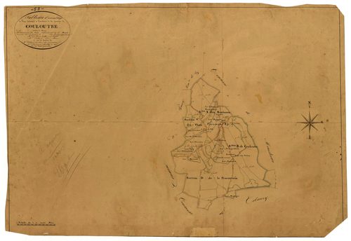 Couloutre, cadastre ancien : tableau d'assemblage