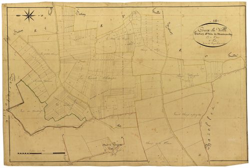 Crux-la-Ville, cadastre ancien : plan parcellaire de la section E dite de Marmantray, feuille 4