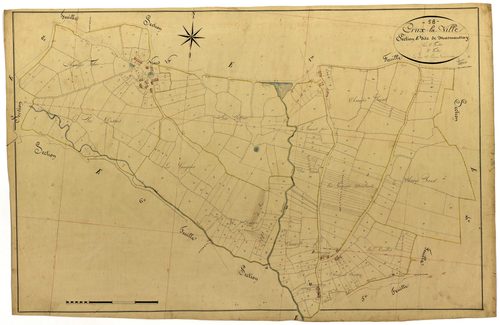 Crux-la-Ville, cadastre ancien : plan parcellaire de la section E dite de Marmantray, feuille 3