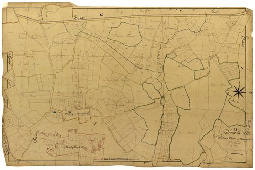 Crux-la-Ville, cadastre ancien : plan parcellaire de la section F dite de Montpillard, feuille 3
