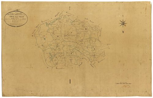 Crux-la-Ville, cadastre ancien : tableau d'assemblage