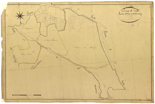 Crux-la-Ville, cadastre ancien : plan parcellaire de la section E dite de Marmantray, feuille 6