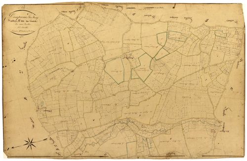 Dampierre-sous-Bouhy, cadastre ancien : plan parcellaire de la section A dite des Cordes, feuille 2