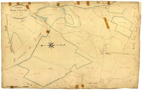 Decize, cadastre ancien : plan parcellaire de la section C dite de Tort, feuille 4