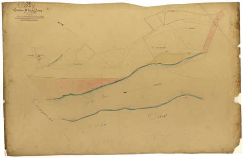 Devay, cadastre ancien : plan parcellaire de la section B dite de Devay, feuille 3