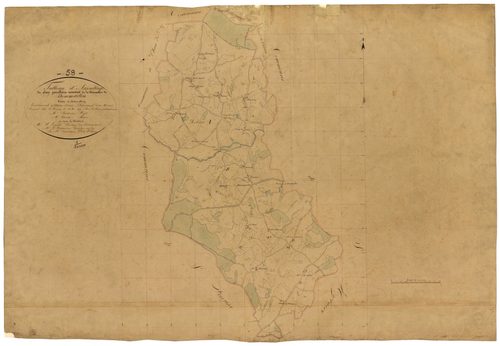 Dommartin, cadastre ancien : tableau d'assemblage