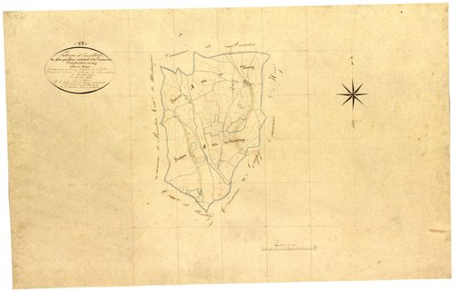 Dompierre-sur-Héry, cadastre ancien : tableau d'assemblage