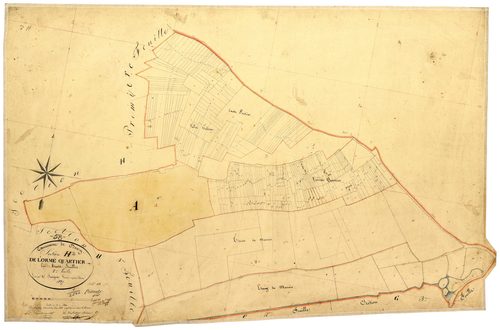 Donzy, cadastre ancien : plan parcellaire de la section H dite de l'Orme Quartier, feuille 2