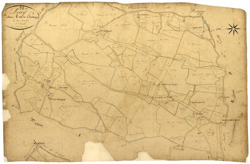 Druy-Parigny, cadastre ancien : plan parcellaire de la section A dite de Chassigny, feuille 2