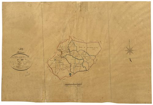 Fertrève, cadastre ancien : tableau d'assemblage de Saint-Cy-Fertrève