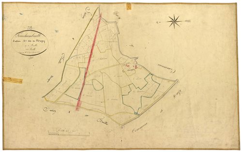 Fourchambault, cadastre ancien : plan parcellaire de la section A dite du Magny, feuille 2