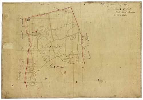 Garchizy, cadastre ancien : plan parcellaire de la section A dite de Vèvre et des Marots, feuille 1